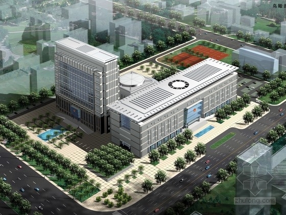 行政办公方案CAD资料下载-[郑州]16层行政办公楼建筑方案文本（含cad）