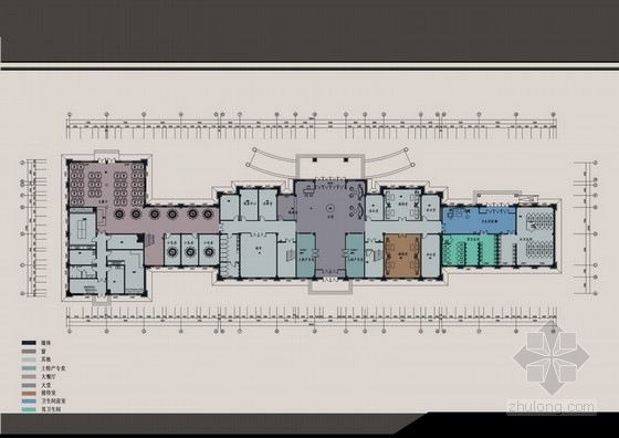 服务综合楼效果图视频资料下载-[黑龙江]精装现代风格度假服务区综合楼室内设计方案