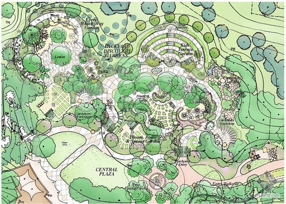 儿童公园入口大门设计资料下载-美国儿童公园全套景观设计文本