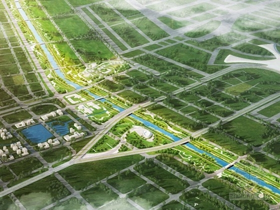 滨河古镇景观设计资料下载-[北京]现代滨河道路景观设计方案