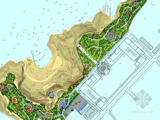 西溪湿地公园总体规划资料下载-[延安]公园景观总体规划扩初设计