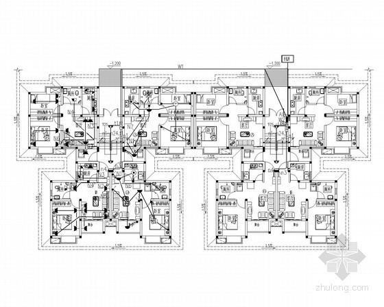 八多层住宅电气资料下载-多层住宅楼电气施工图