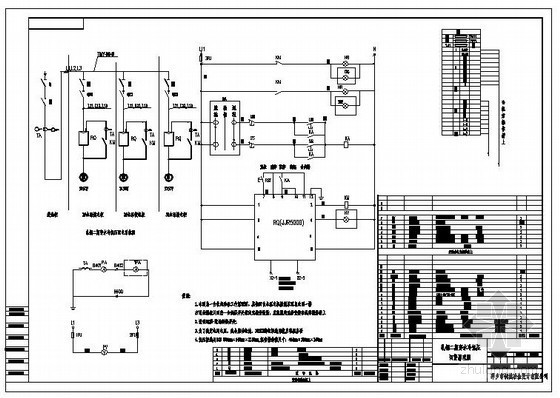 软启动器一拖三原理图资料下载-电气工程软启动器控制原理图