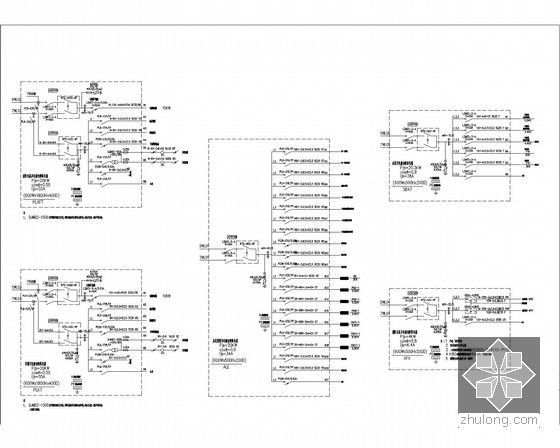 [上海]大型高层小区改造电气施工图纸-配电箱系统图一