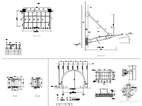 钢结构装饰节点资料下载-钢结构雨蓬节点详图2
