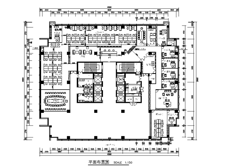 现代建筑风格办公楼效果图资料下载-某药业集团现代风格办公楼设计CAD施工图（含效果图）