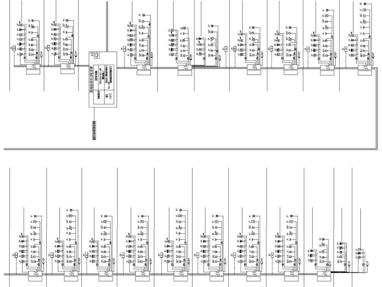 [长沙]238米超高层5A办公楼强电消防施工图（变电所、负荷计算）-北塔消防系统图.jpg