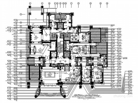 电梯大样图cad资料下载-[北京]售楼处首层大堂及电梯厅CAD施工图(含实景图）