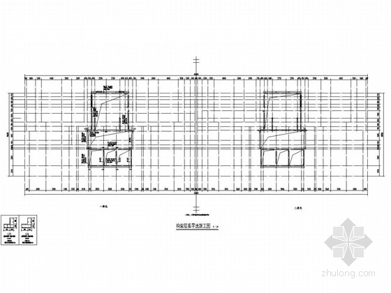 [四川]地上22层剪力墙结构高层商住楼结构施工图-一层板配筋图 
