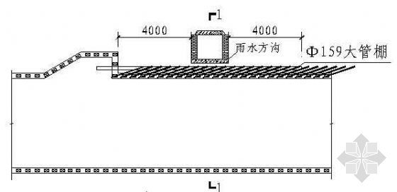 雨水立管做法详图资料下载-暗挖通道过雨水段做法