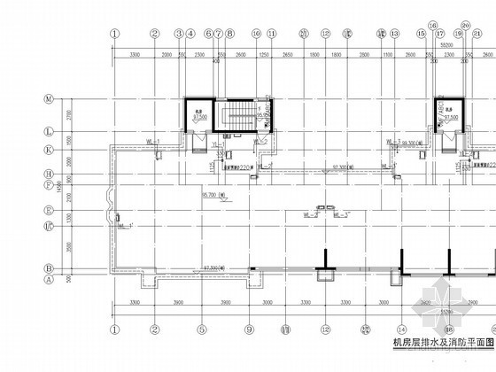 消防水箱单体施工图资料下载-[辽宁]超高层住宅楼给排水施工图（地下室消防）