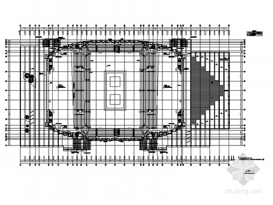 [北京]三层体育馆建筑设计方案图（含商业）-三层体育馆建筑详图