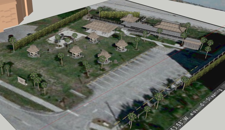 禅意特色小镇规划设计资料下载-特色景区公园规划设计（SU模型）