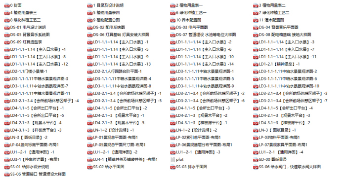 [江西]低碳高端居住区景观设计全套施工图（赠PDF施工图）-PDF总缩略