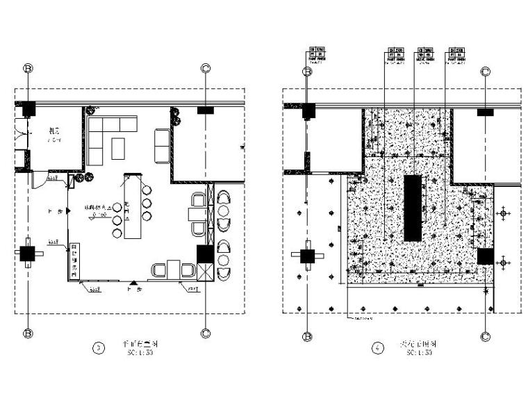 咖啡厅设计CAD施工图资料下载-[重庆]某知名连锁咖啡厅设计