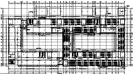 [安徽]17年某大学公共教学楼设计全专业施工图（含大门，景观等）-四层平面图