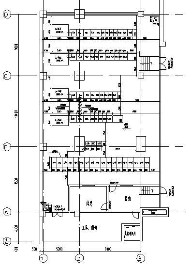 北京兆泰集团股份有限公司1、2#配电室工程-电气平面布置图、剖面图
