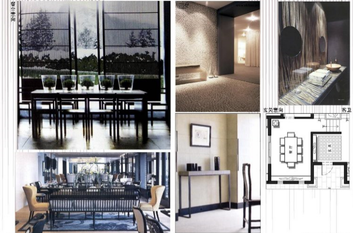 世尊家居--江苏别墅室内设计方案及意向图（23页）-玄关及餐厅意向图