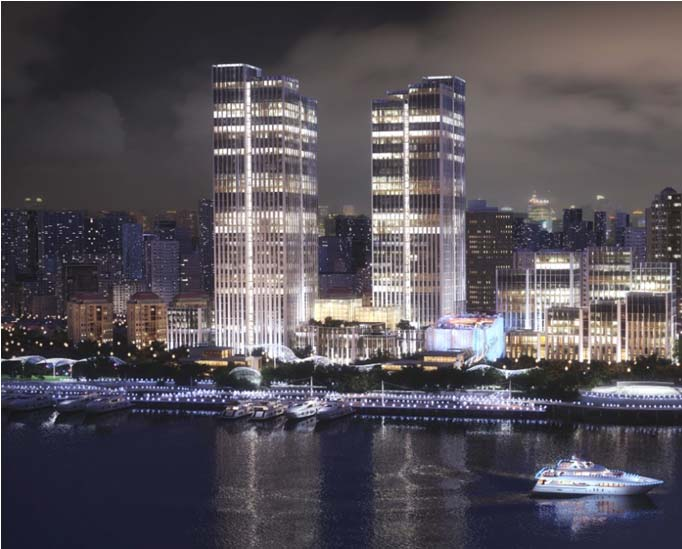 国外cad图块资料下载-上海外滩国际金融服务中心超限塔楼抗震设计