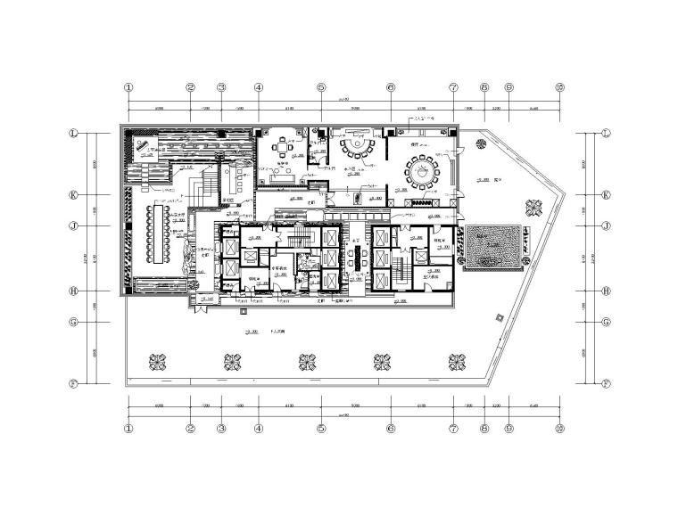 建筑施工图设计茶馆资料下载-新中式茶楼室内装修概念方案施工图(附效果图）