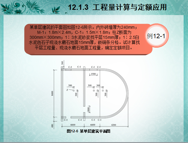 工程量计算与定额应用——装饰工程量计算与定额应用（含例题讲解）-工程量计算实例