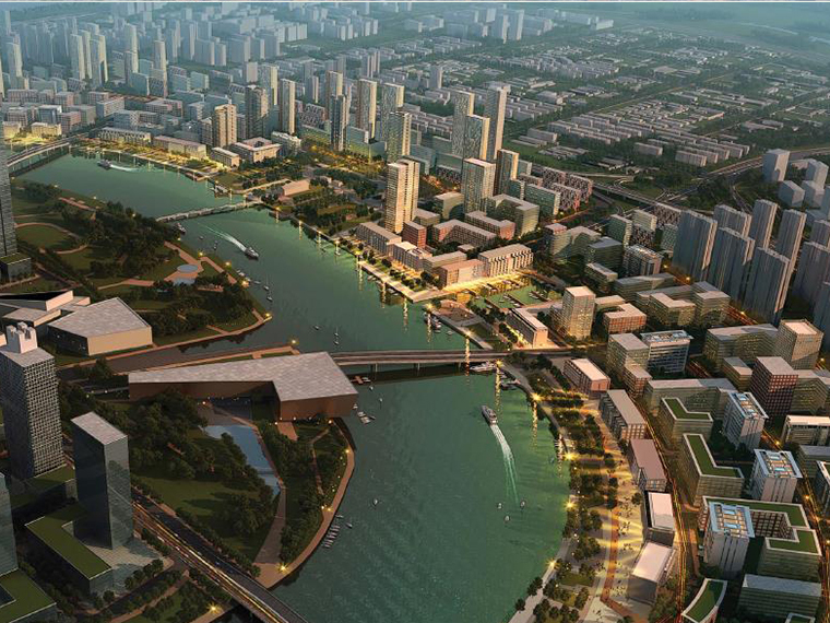 天津无界空间总部资料下载-天津滨海新区大沽总体规划设计
