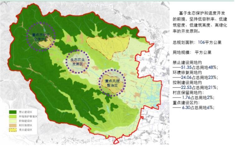 [浙江]湖州顾渚山茶文化旅游区景观概念规划方案（农业生态园）-浙江湖州顾渚山茶文化旅游区景观概念规划方案-生态保护与用地规划图