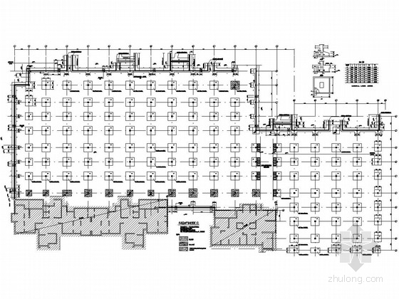 小型地下车库cad资料下载-434个车位地下车库建筑结构施工图