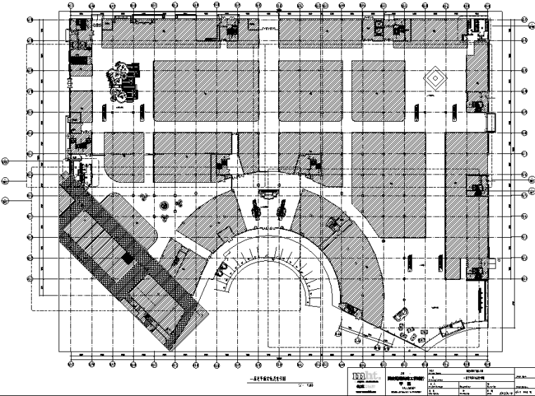 [江苏]弘阳商业购物商场中心空间设计施工图（附效果图）-平面定位及索引图