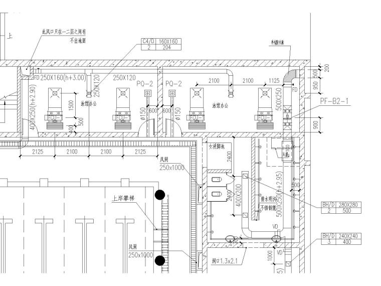 [山东]济南岱宗大街西段路南建筑物内的采暖、通风、空调设计施工图-游泳馆空调施工图1003-Model4.jpg