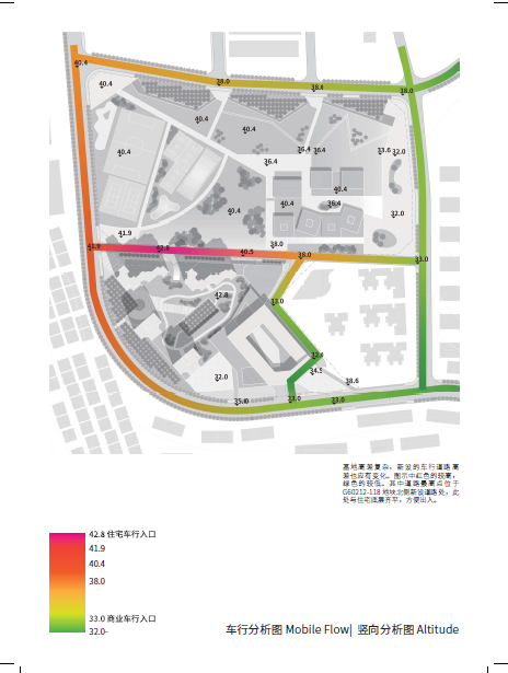 华商城地块综合体育活动中心规划建筑设计-车行分析图