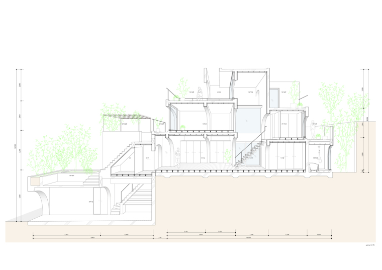 山坡住宅——罗马式立面般的墙体住宅-section-01.jpg