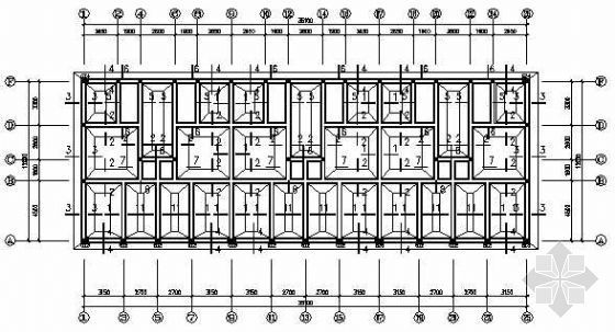多层结构车库图纸资料下载-某多层住宅结构图纸