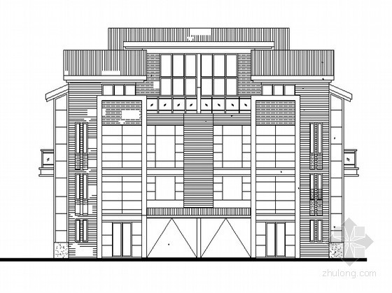 3层双栋的别墅施工图资料下载-某三层双联别墅建筑施工图