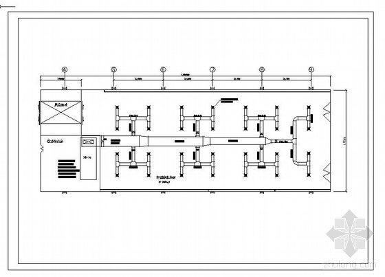 钢结构汽车车棚设计图资料下载-汽车车间洁净空调设计图