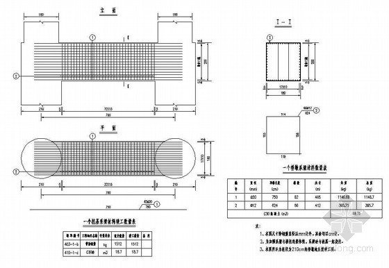 铝合金门窗系节点资料下载-预应力钢筋混凝土T梁桩基系梁构造节点详图设计
