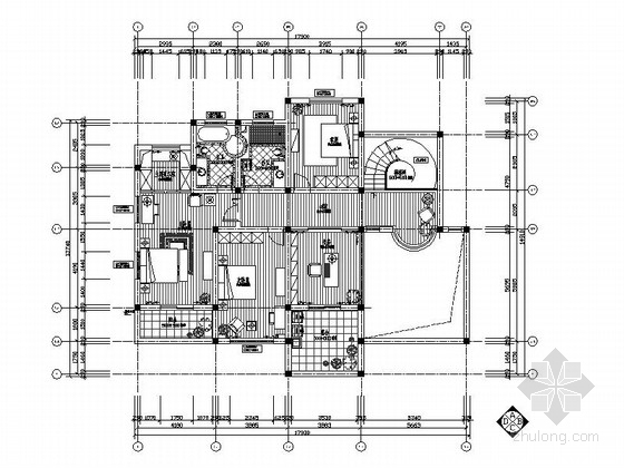 室内设计精装资料下载-[上海]欧式温馨精装修2层别墅室内设计施工图