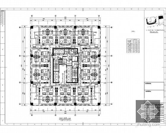 [湖南]五星级酒店强弱电施工图104张（新火规 甲级设计院）-火灾自动报警平面布置图