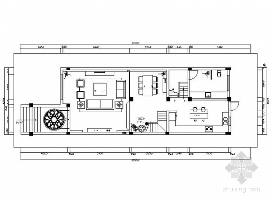 别墅三层cad资料下载-[江苏]扬州现代质朴三层别墅装修CAD施工图（含效果图）