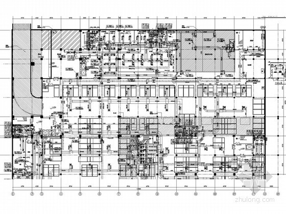 空调室外机基础dwg资料下载-[安徽]多层文化建筑空调通风排烟系统设计施工图（含机房图）