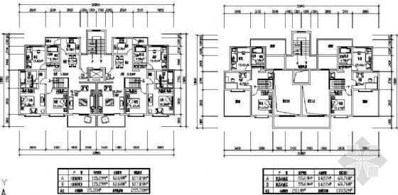 六室两厅三卫户型图资料下载-复式六室两厅一厨三卫197平米