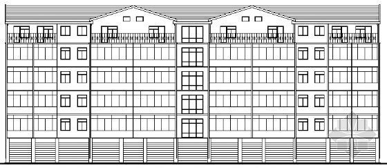 建筑施工图图纸毕业设计资料下载-某六层住宅楼建筑施工图（毕业设计）