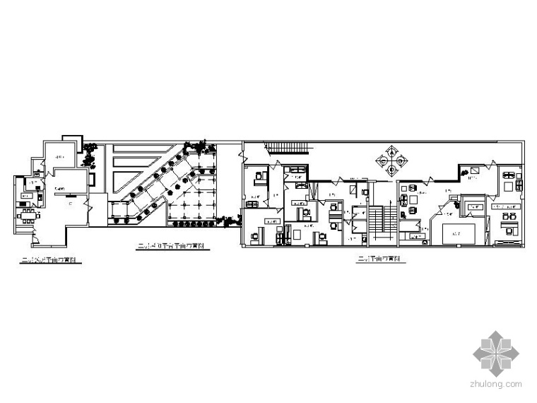 办公空间设计方案dwg资料下载-某办公楼木制家具设计方案图
