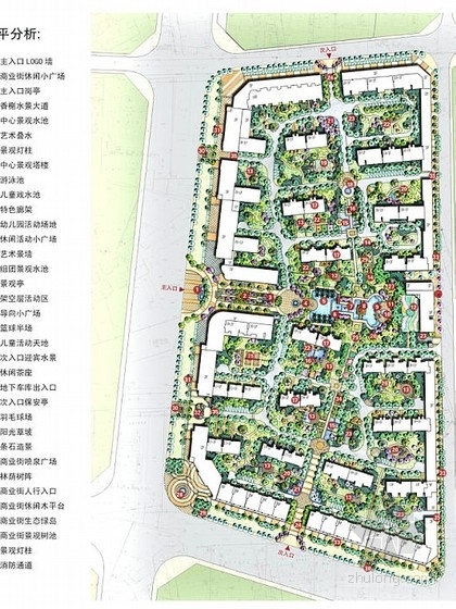 小居住区设计方案资料下载-[山东]简欧风格居住区景观概念设计方案