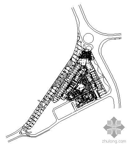 中式住宅区规划布局图资料下载-某商区景观照明布局图