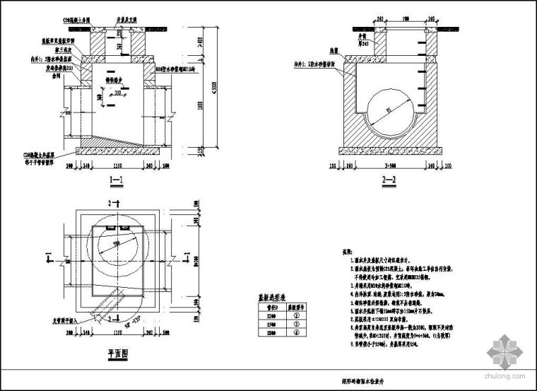 钢筋砼圆形检查井CAD资料下载-矩形雨水检查井