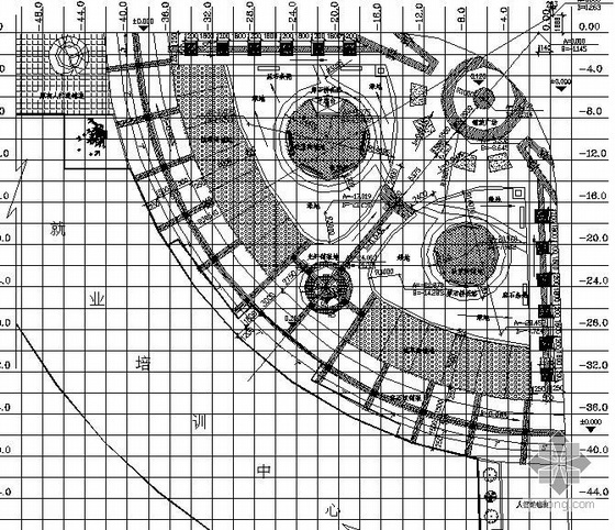 纽约新东河水前广场资料下载-湖南酒店前广场规划方案图