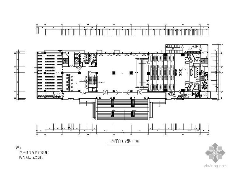 宁波市人民法院设计资料下载-某人民法院办公大厅平面图