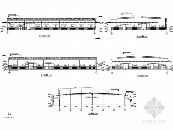 15米跨门式钢架图资料下载-[江西]45米跨门刚结构包装桶综合利用车间建筑结构施工图
