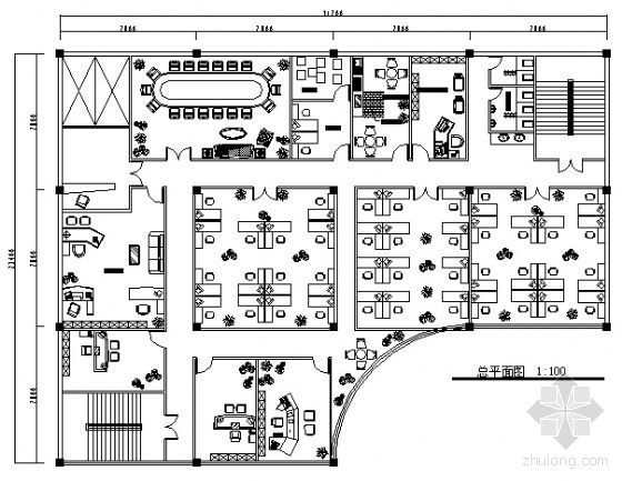 政府办公空间设计整套图资料下载-IT办公空间装饰图